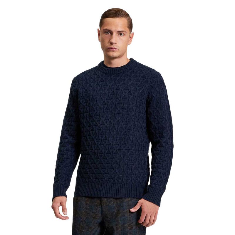 Ben Sherman Cable Texture Crew image number 0